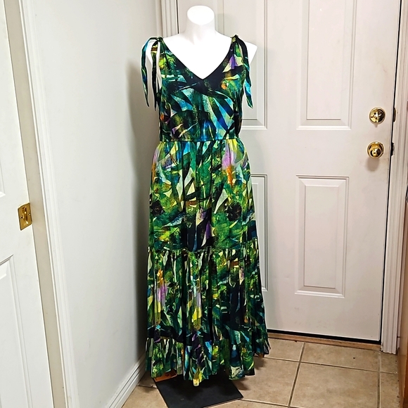 Soft Surroundings Tropical Maxi Dress Garden Girl - Picture 2 of 6